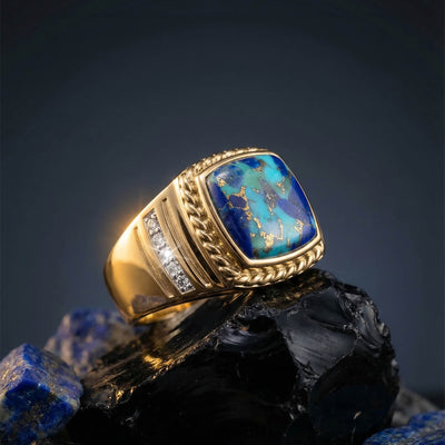 Daniel Steiger Turquoise Tide Men's Ring