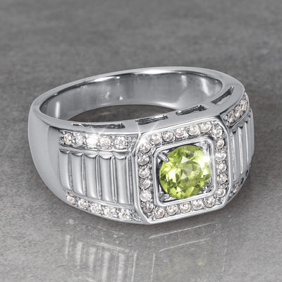 Daniel Steiger Peridot Horizon Men's Ring