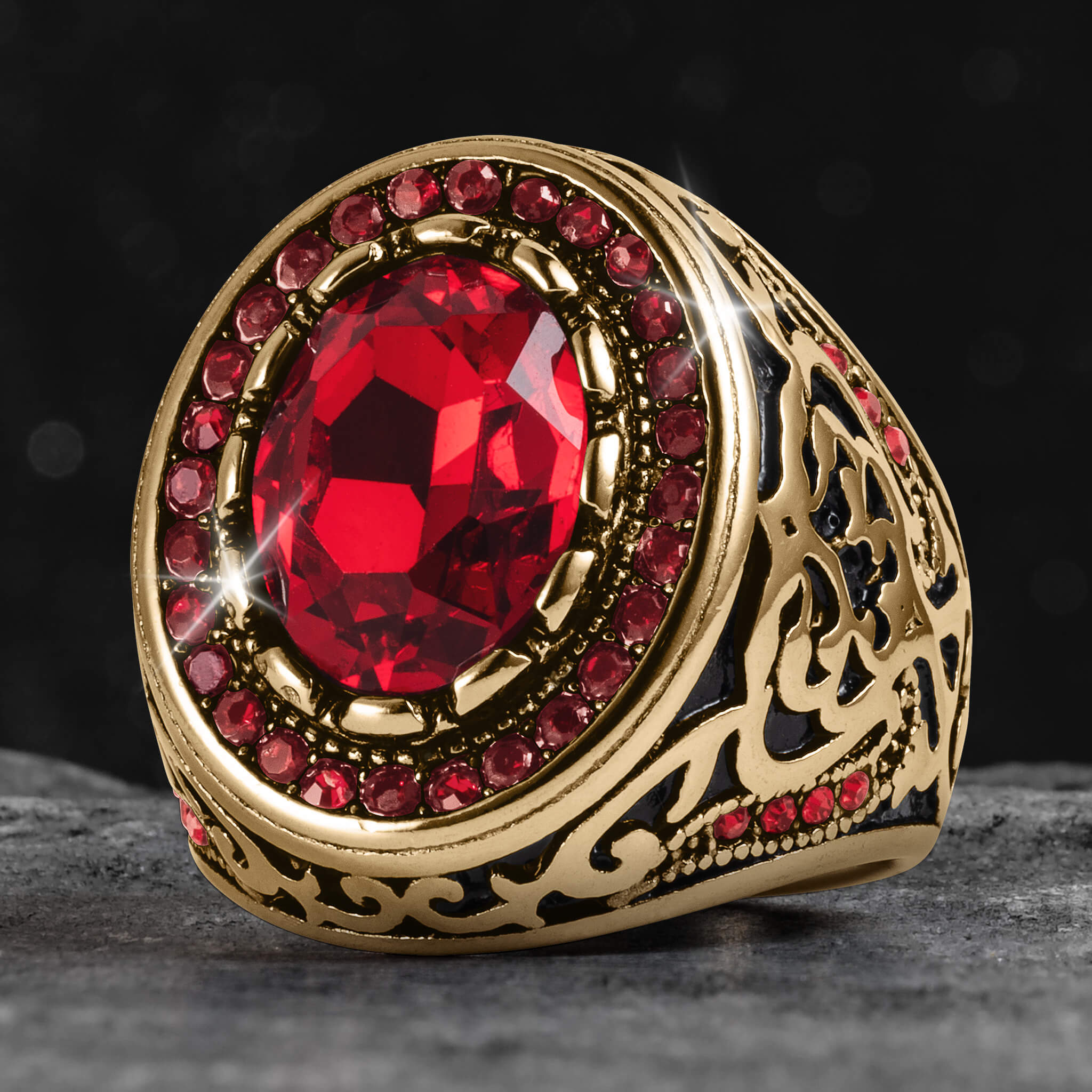 Royal Inferno Men's Ring