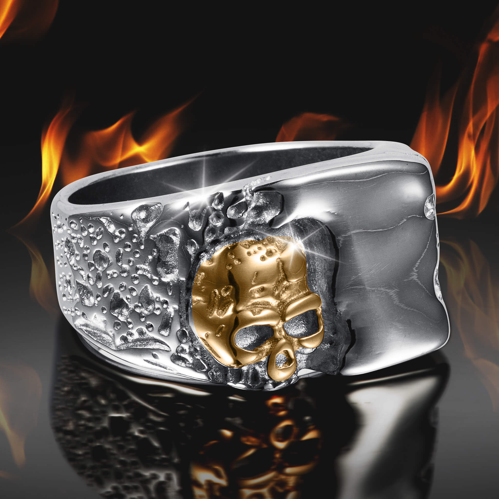 Daniel Steiger Skull Edge Men's Ring