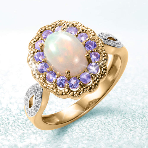 Opal Eclipse Ring