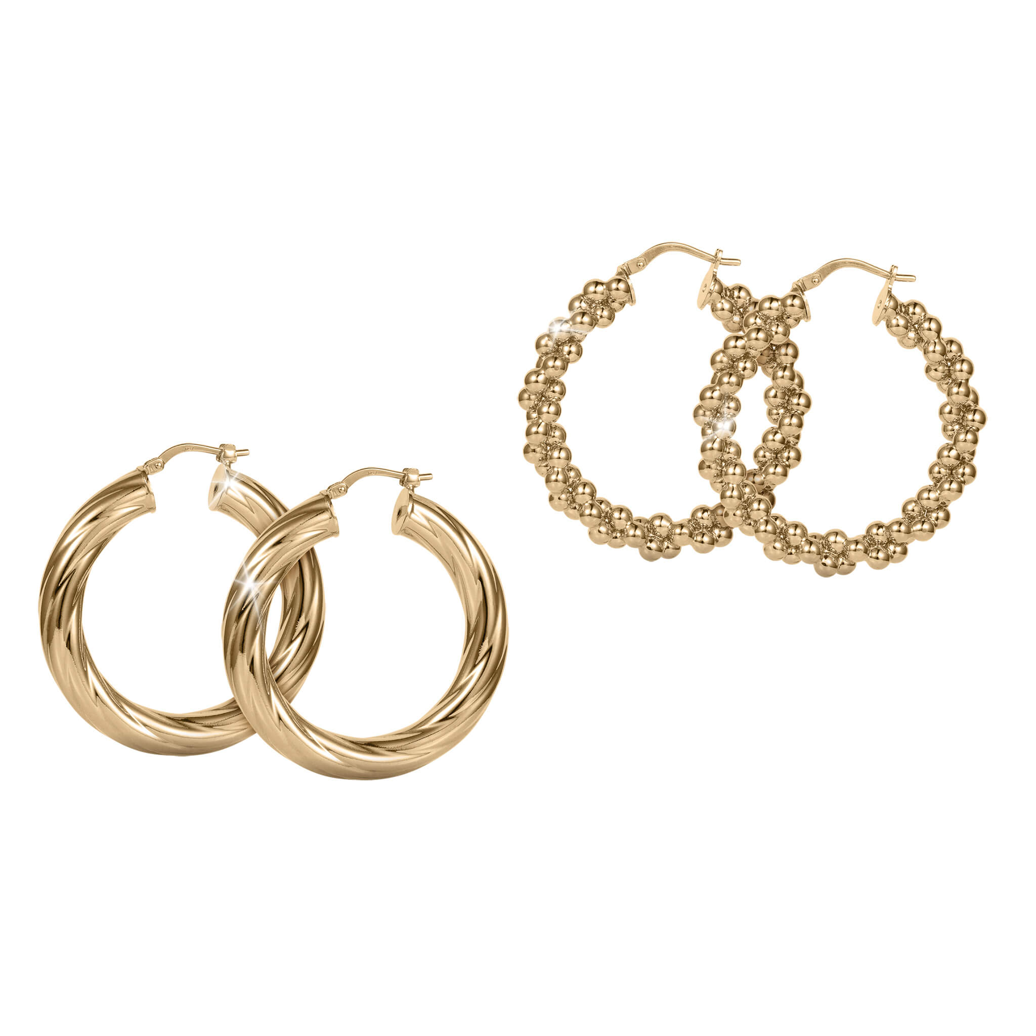 Roma Luxe Hoop Earrings Set