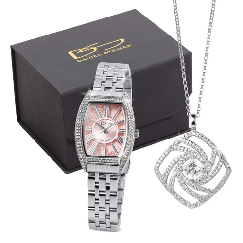 Aurora Harmony Silver Watch Box Set