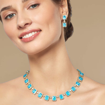 Daniel Steiger Aqua Frost Necklace