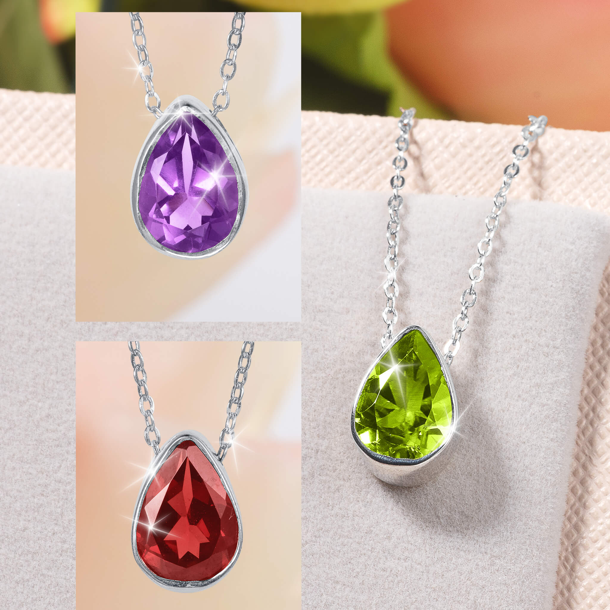 Daniel Steiger Prism Of Elegance Garnet Pendant