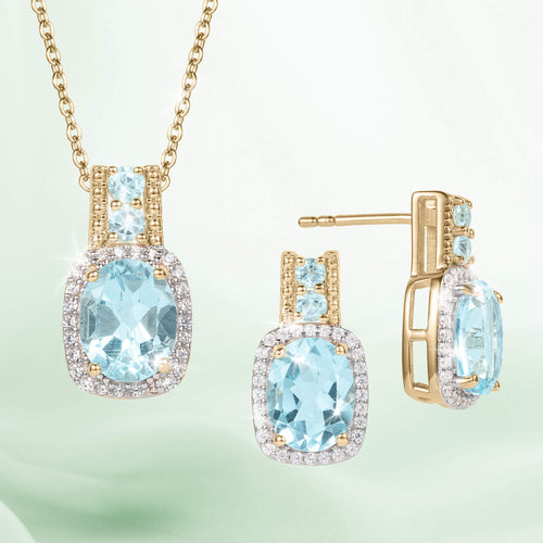 Daniel Steiger Golden Serenity Blue Topaz Collection