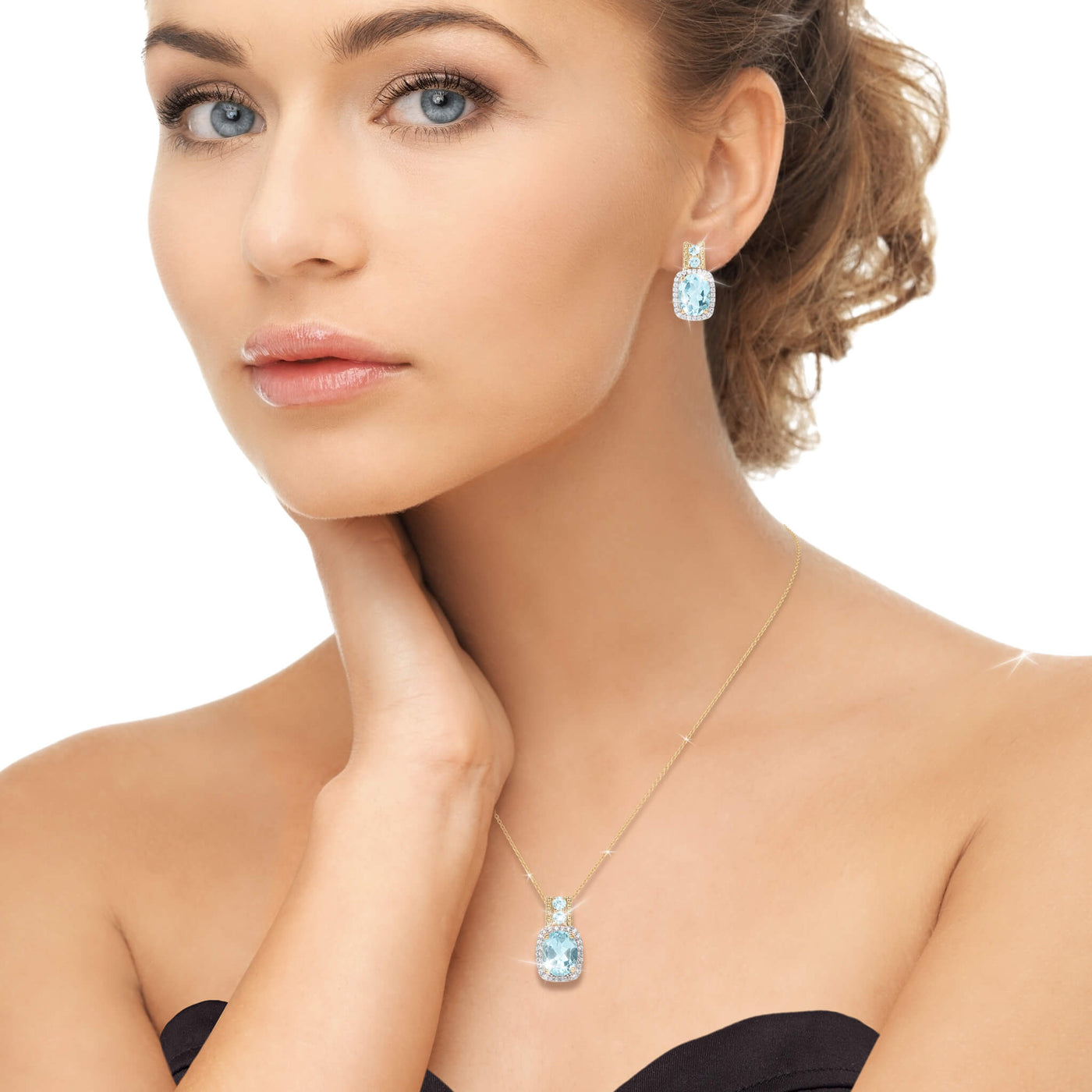 Daniel Steiger Golden Serenity Blue Topaz Collection