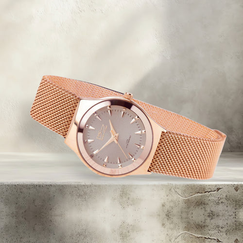 Daniel Steiger Rondo Milanese Magnetic Rose Gold Ladies Watch
