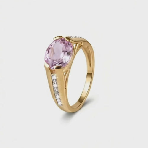 Cherished 10K Gold Amethyst Ring