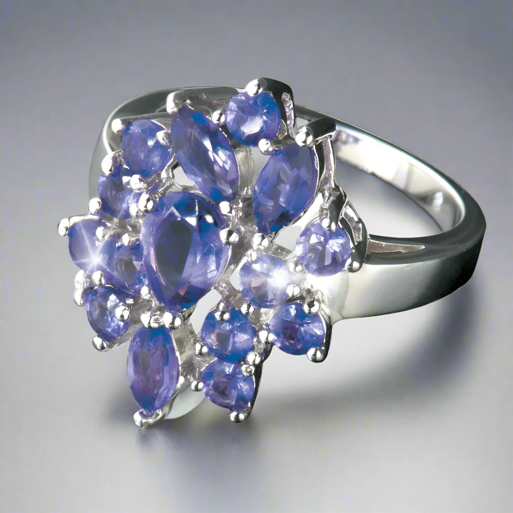 Amethyst Cluster Ring