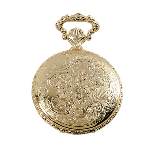 Daniel Steiger Golden American Eagle Hunter Pocket Watch & Chain