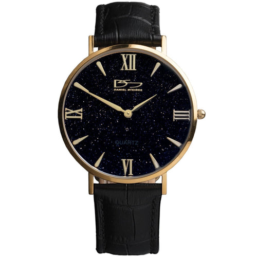 Daniel Steiger Ltd Edition Distinction Watch - Blue Gold Sandstone/Leather