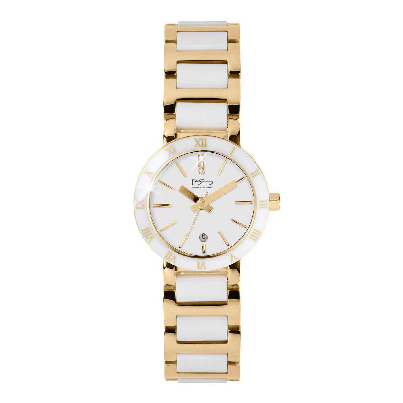 Daniel Steiger Verona White Ceramic Ladies Watch