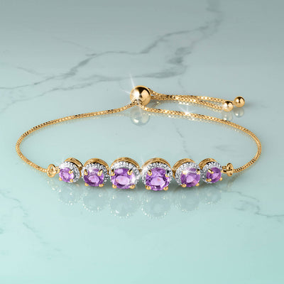 Daniel Steiger Amethyst Halo Bracelet