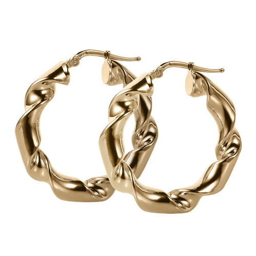 Daniel Steiger Twist Creole Earrings