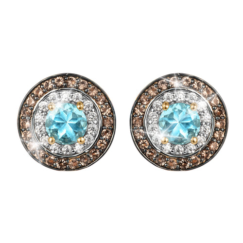 Daniel Steiger Blue Topaz Horizon Earrings