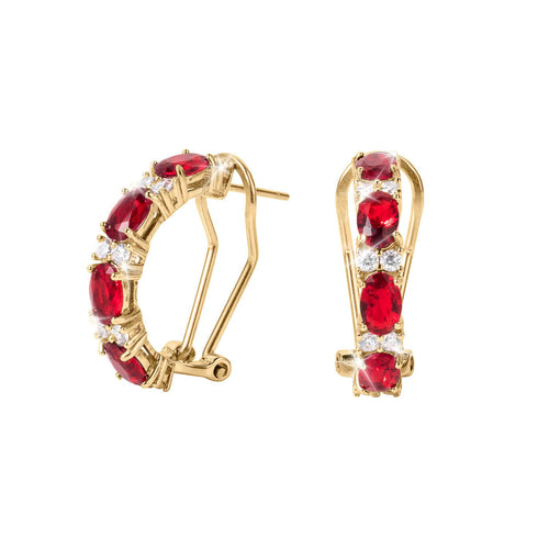 Daniel Steiger Desire Fire Red Earrings