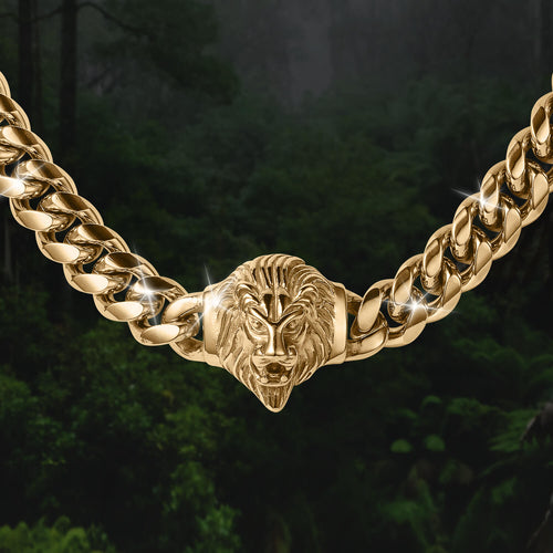 Daniel Steiger Golden Lionheart Necklace