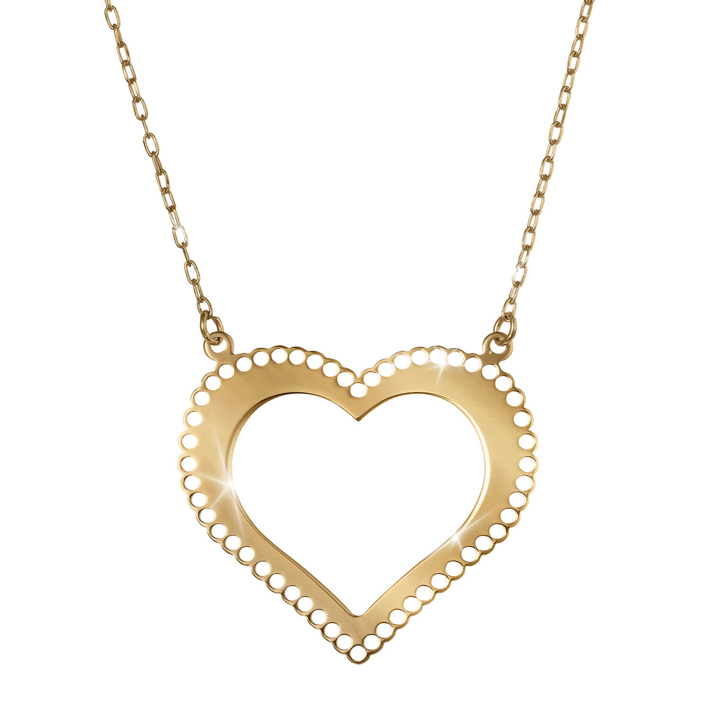 Daniel Steiger Tesoro Vero Golden Heart Necklace