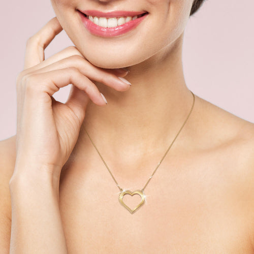 Daniel Steiger Tesoro Vero Golden Heart Necklace