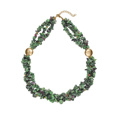 Daniel Steiger Vivacious Ruby - Zoisite Necklace