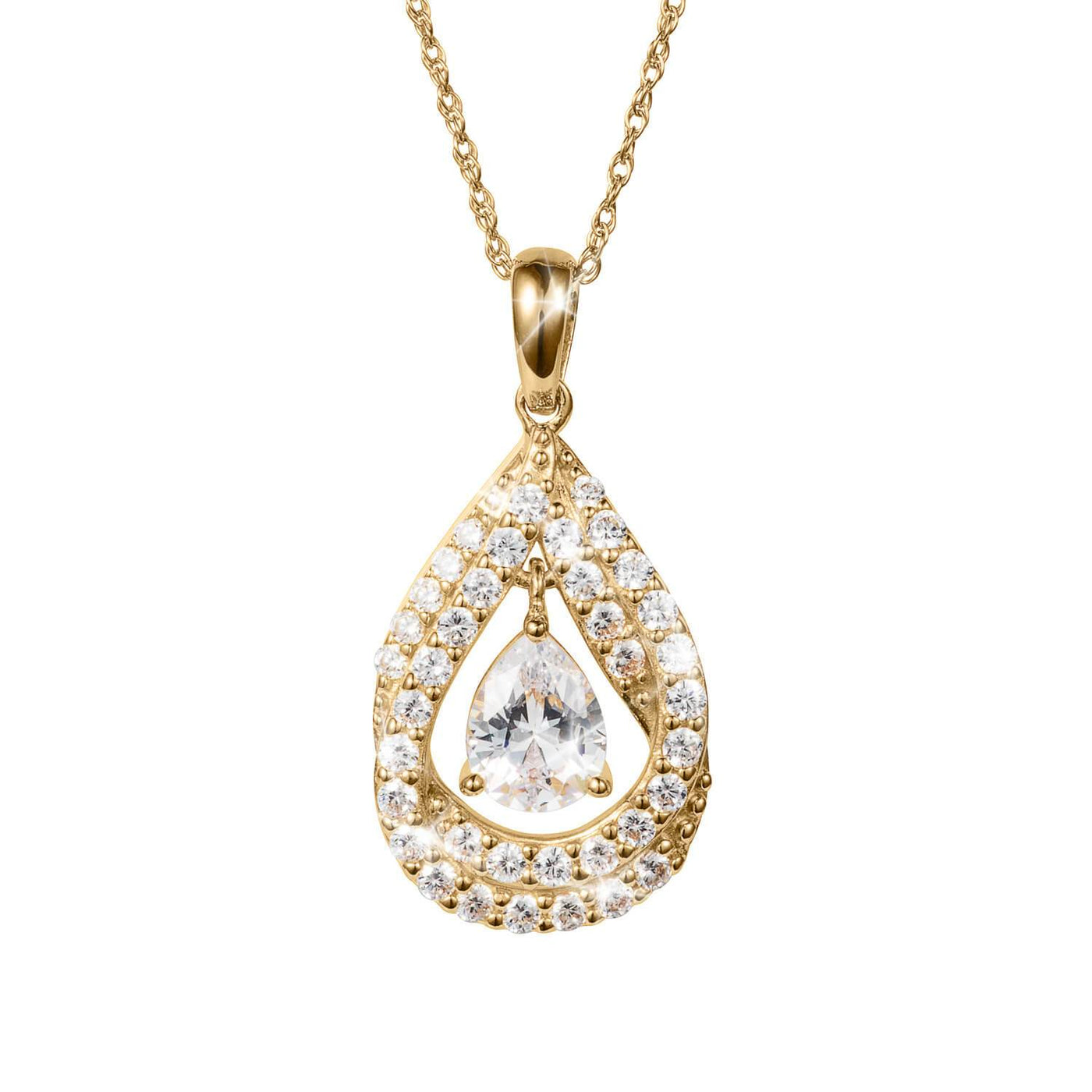 Daniel Steiger Double Peardrop Pendant