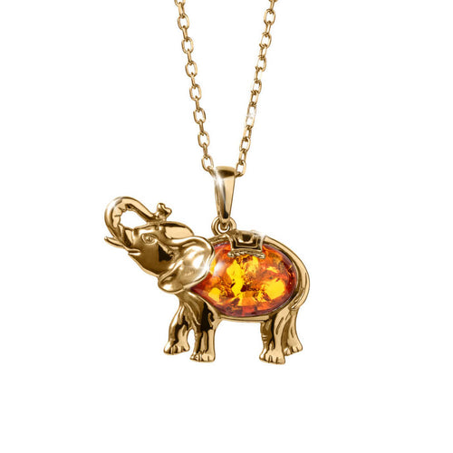 Daniel Steiger Lucky Amber Elephant Pendant