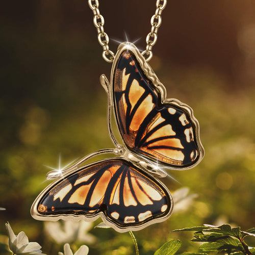 Daniel Steiger Baltic Amber Butterfly Pendant