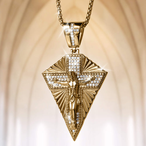 Daniel Steiger Shield Crucifix Pendant