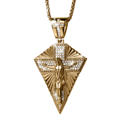 Daniel Steiger Shield Crucifix Pendant