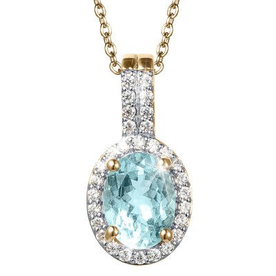 Daniel Steiger Aqua Halo Pendant