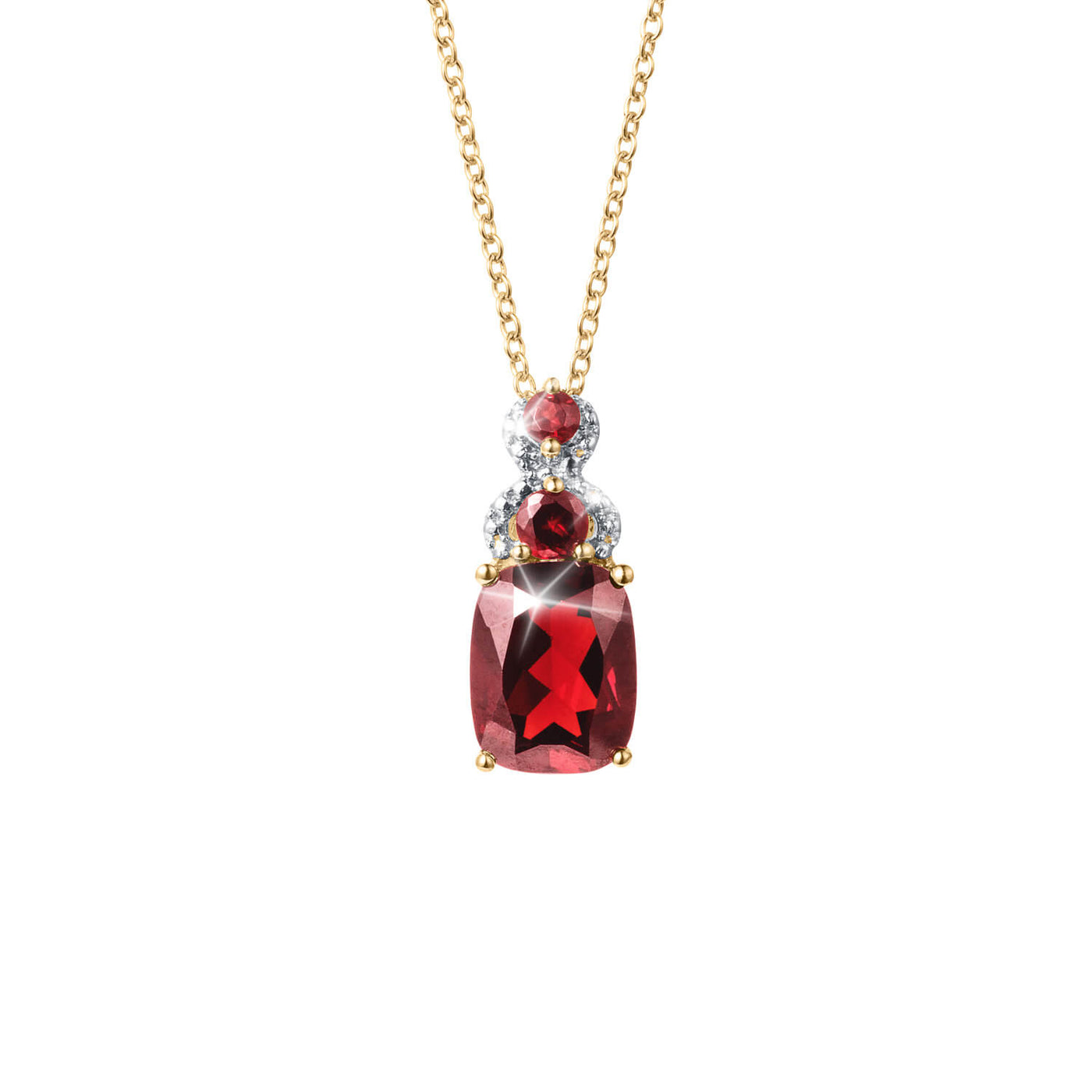 Daniel Steiger Garnet Twist Pendant