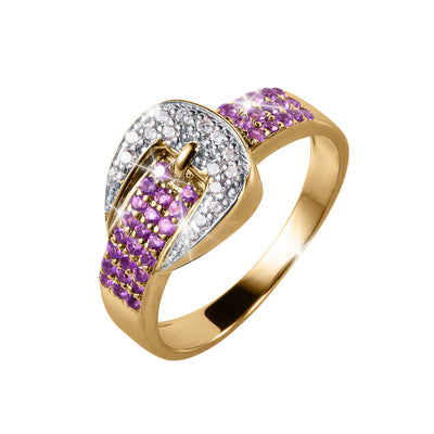 Daniel Steiger Amethyst Buckle Ladies RIng