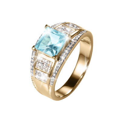 Daniel Steiger Connoisseur Blue Topaz Men's Ring