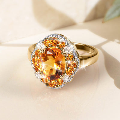 Daniel Steiger Sunset Madeira Citrine Ladies Ring