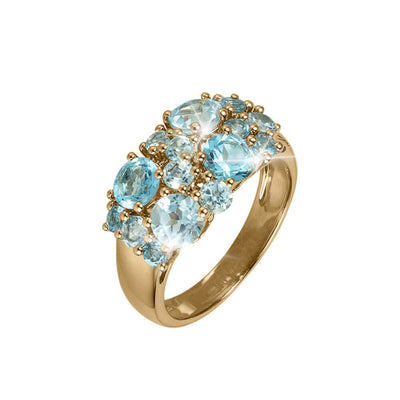 Daniel Steiger Summer Cocktail Blue Topaz Ladies Ring