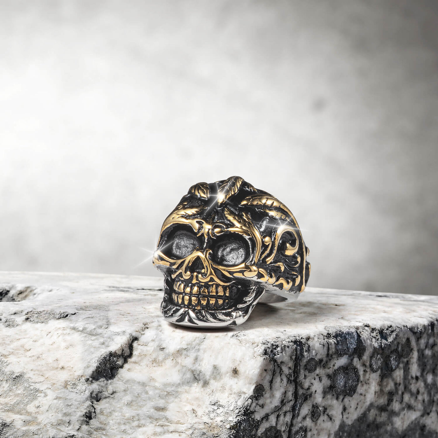 Daniel Steiger Skull Vine Men's Ring