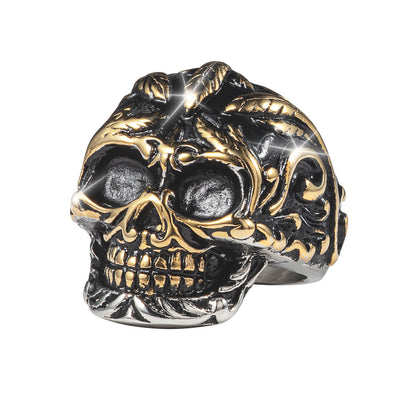 Daniel Steiger Skull Vine Men's Ring