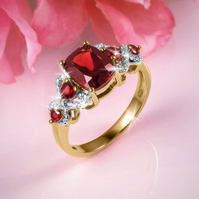 Daniel Steiger Garnet Twist Ladies Ring