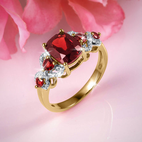 Daniel Steiger Garnet Twist Ladies Ring