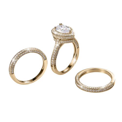 Daniel Steiger Peardrop Bridal Ring