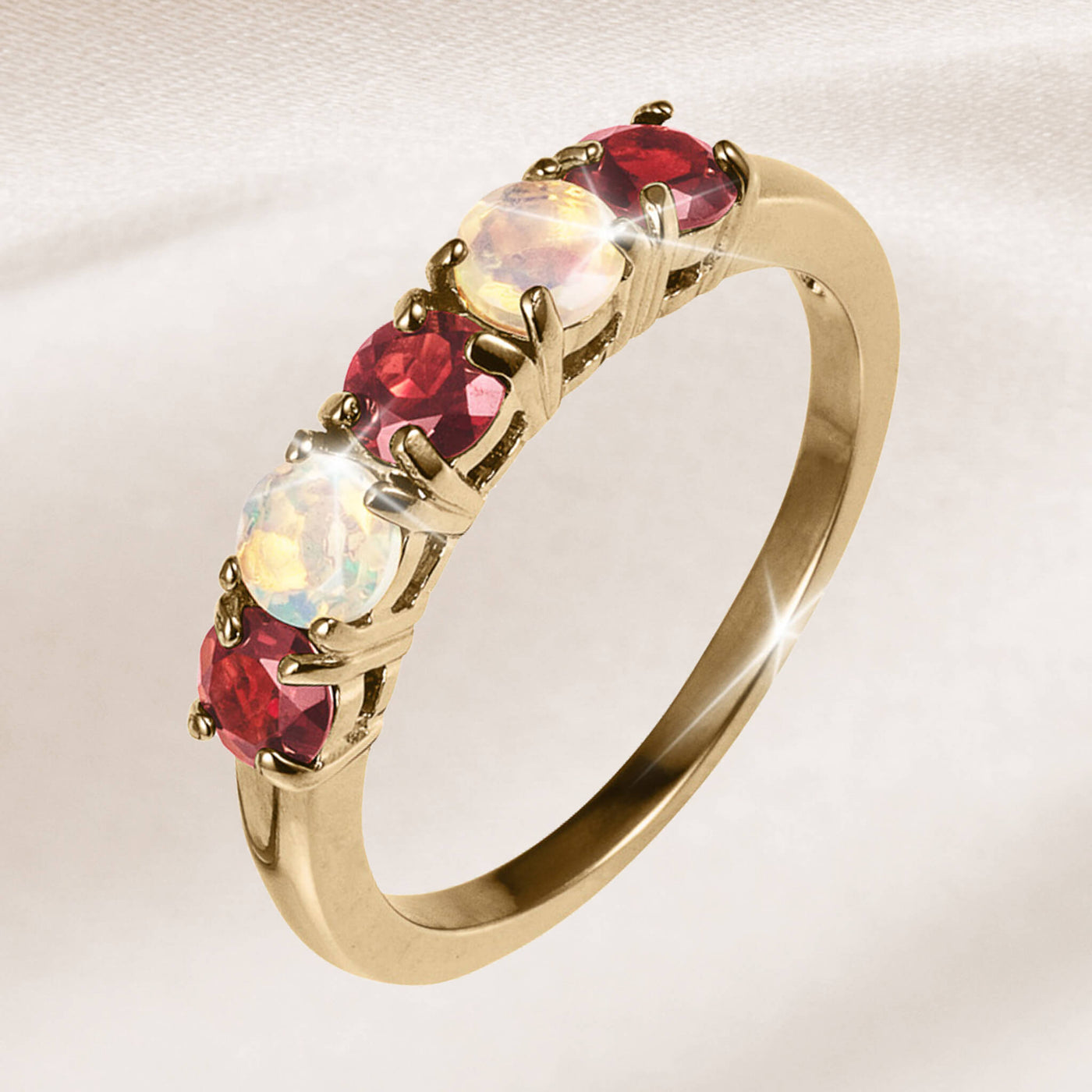 Daniel Steiger Timeless Treasures Garnet Eternity Ring