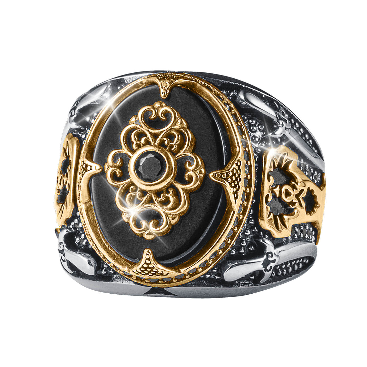 Daniel Steiger Noir Agate Men's Ring