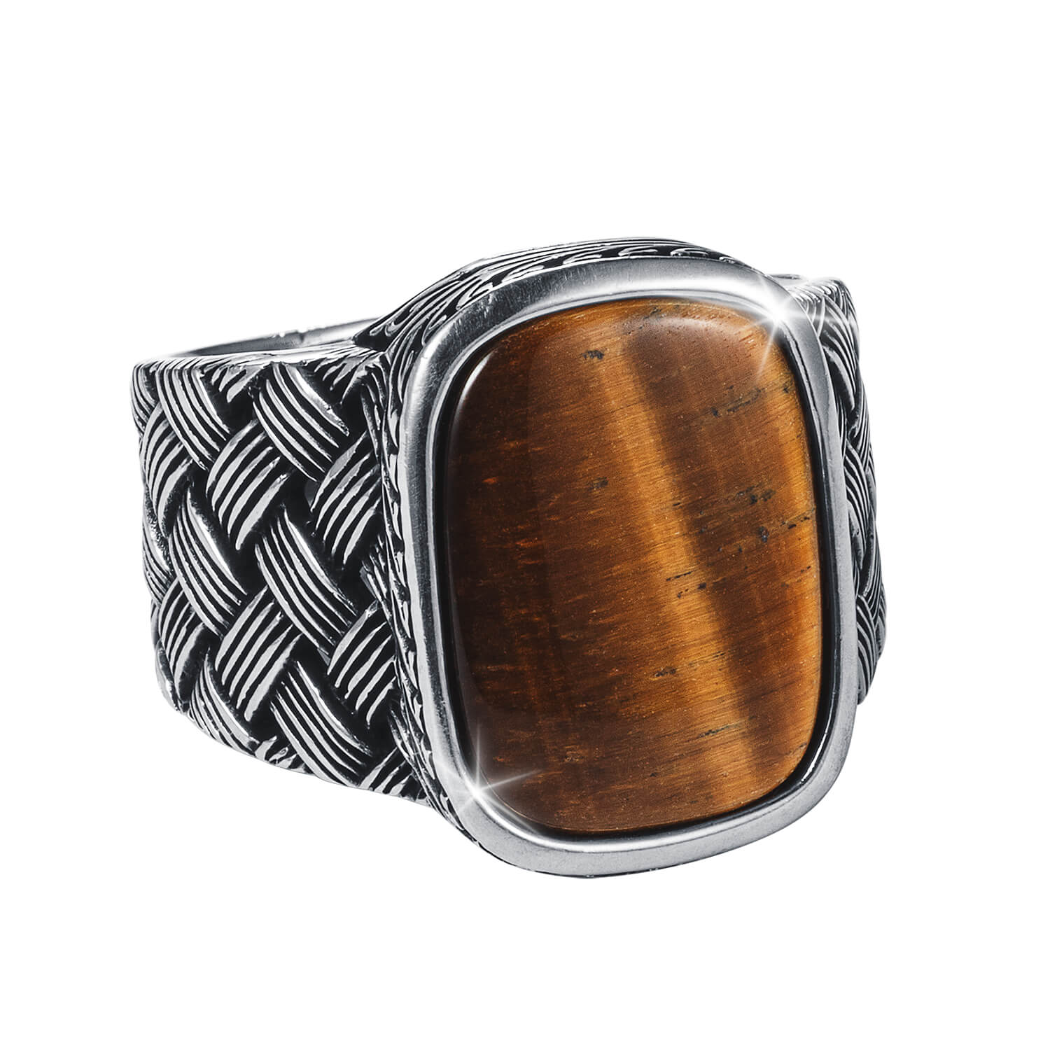 Daniel Steiger Warrior Tiger's Eye Men's Ring