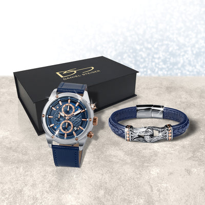 Daniel Steiger Icona Men's Watch & Bracelet Box Set