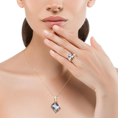 Daniel Steiger Rainbow Mystic Quartz Ring