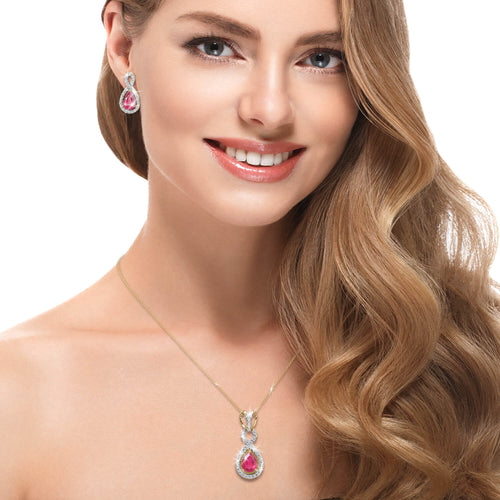 Daniel Steiger Ruby Infinity Pendant