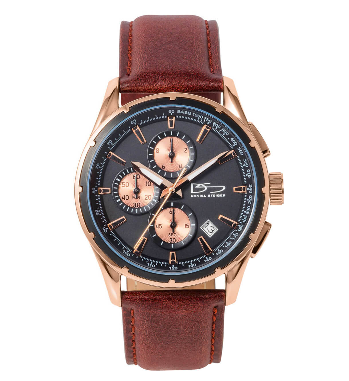 Daniel Steiger Elevation Leather Men's Watch