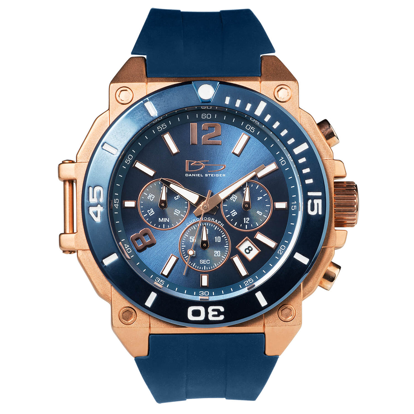 Daniel Steiger Illustrious Blue Chrono Watch