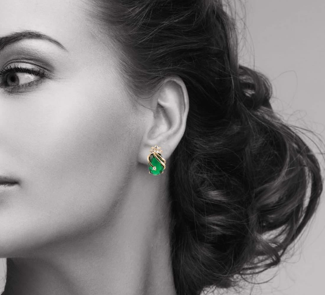 Daniel Steiger Green Vine Earrings